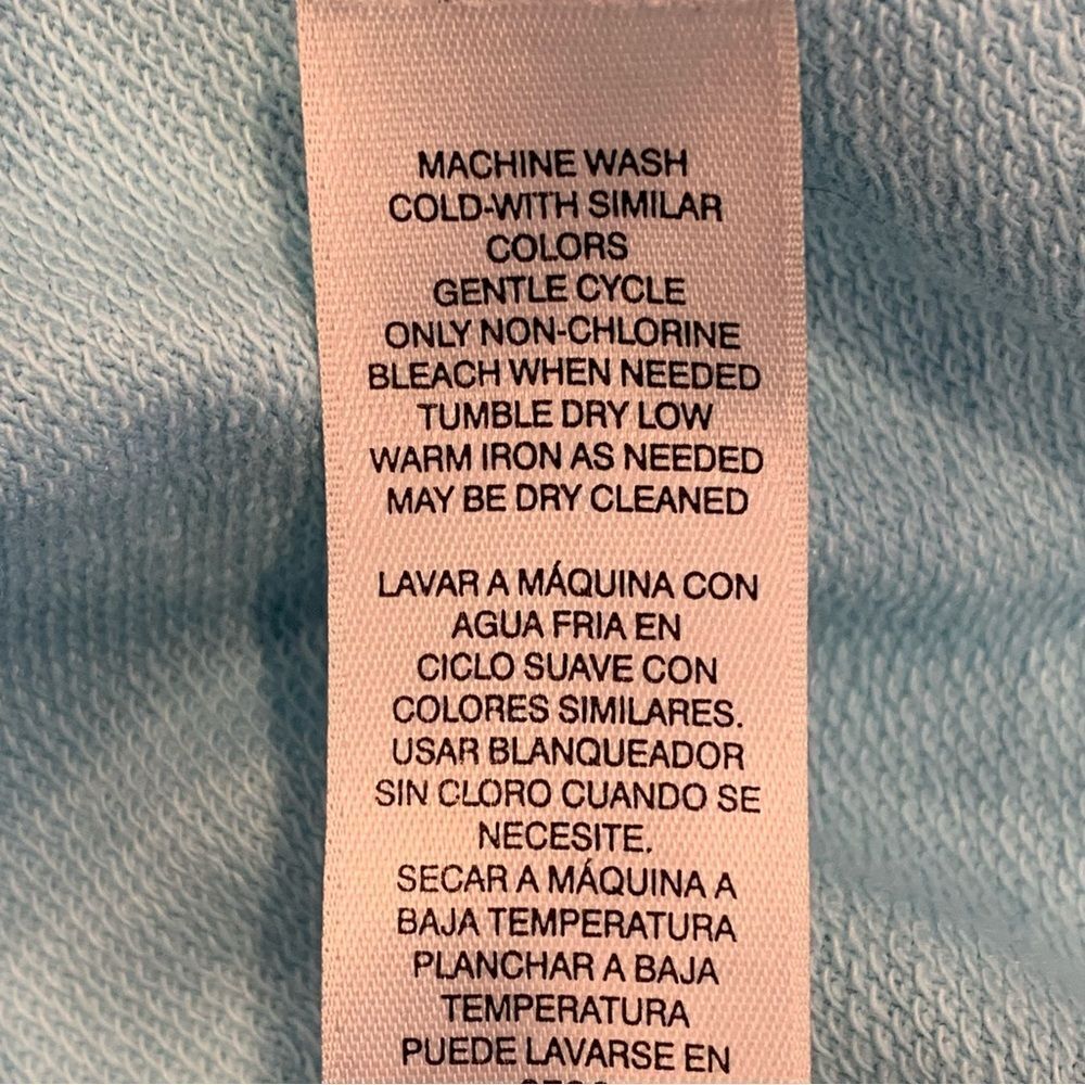 Weekends by Chicos Blue Hooded Pullover Size XL - Picture 7 of 10